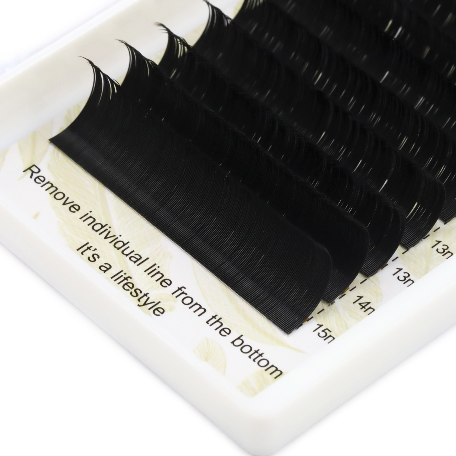 0.2mm J B C D Curl Silk Volume Eyelash Extensions with Private Label 